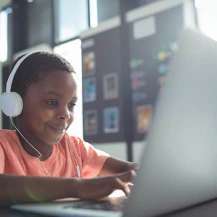 child on laptop
