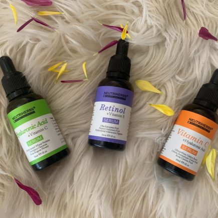 Trio of face serums
